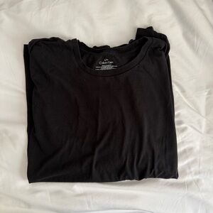 Unisex XL Calvin Klein 100% cotton basic black tee shirt